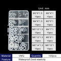 Nitrile Silicone Rubber O-Ring Flat Gasket Faucet Repair Kit Rubber Gasket Kit Richie's One Box BVW-100-flat gasket