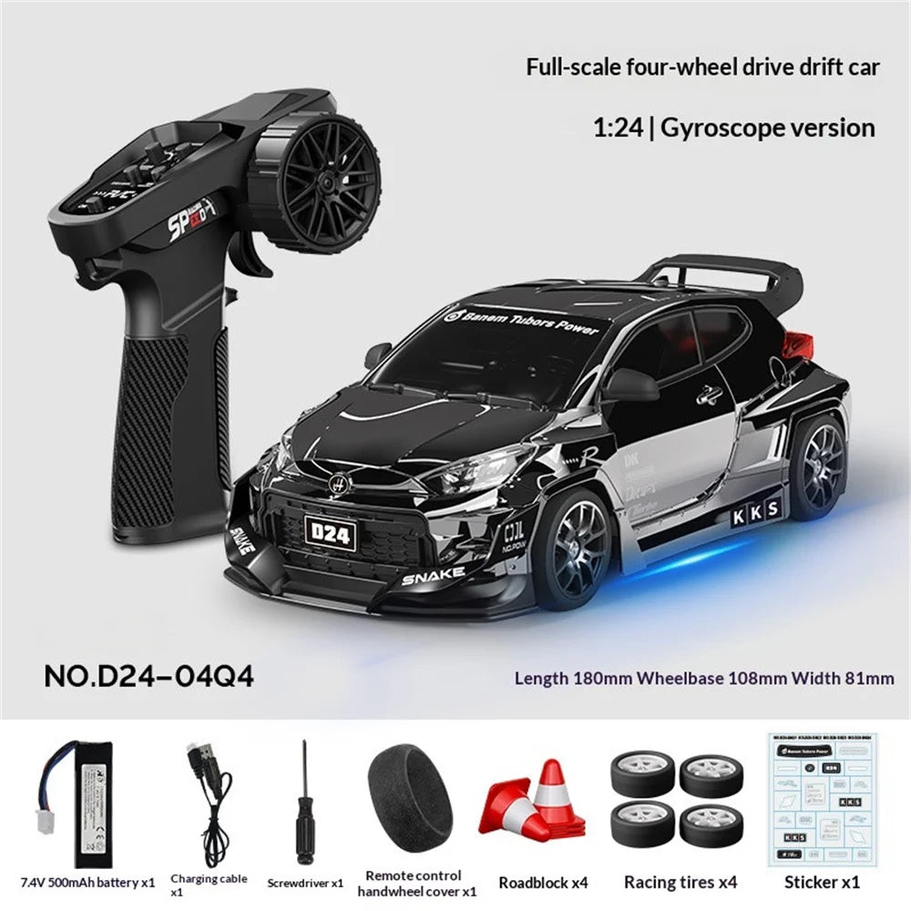 Hstar 1/24 4WD Drift RC Car Gyro 2.4G High-Speed Racing Model Drift RC Car Richie's 04Q4