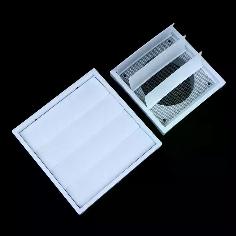 White Plastic Vent Cover Grille – One-Way Exhaust & Waterproof Exhaust Vent Cover Richie's