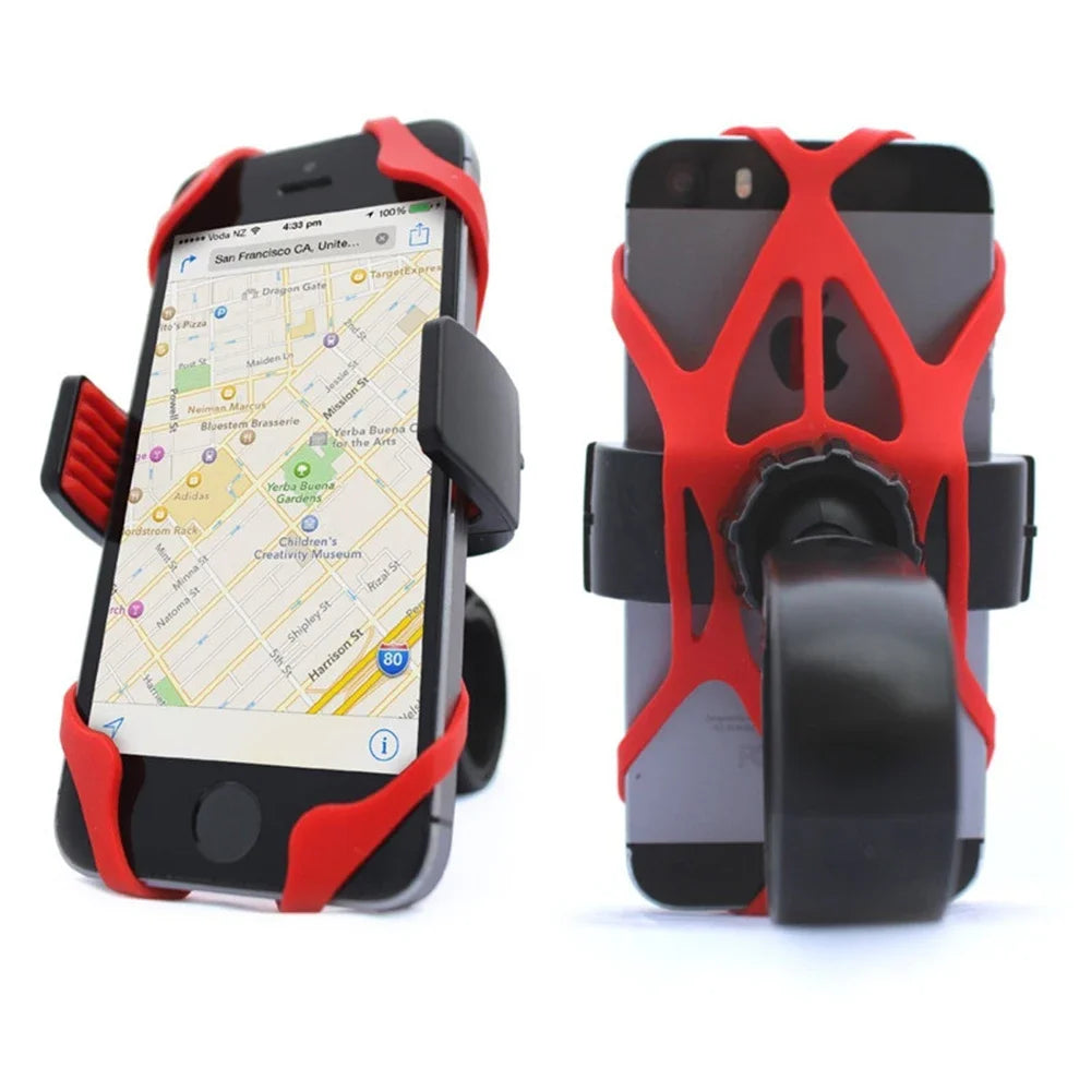 Universal Motorcycle Bike Phone Mount X Holder Silicone Grip Straps Bike Phone Mount Richie's