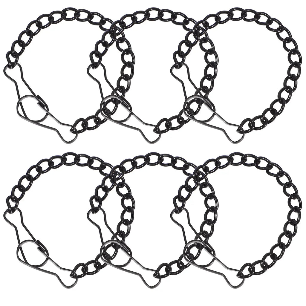 6-Pack Black Iron Hanging Chains for Door Signs & Nameplates Hanging Display Chains Richie's