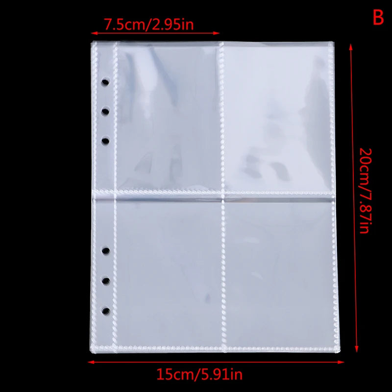 10Pcs Clear A5 Binder Refill Sleeves – Photo & Card Pockets Binder Refill Sleeves Richie's B