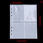 10Pcs Clear A5 Binder Refill Sleeves – Photo & Card Pockets Binder Refill Sleeves Richie's B