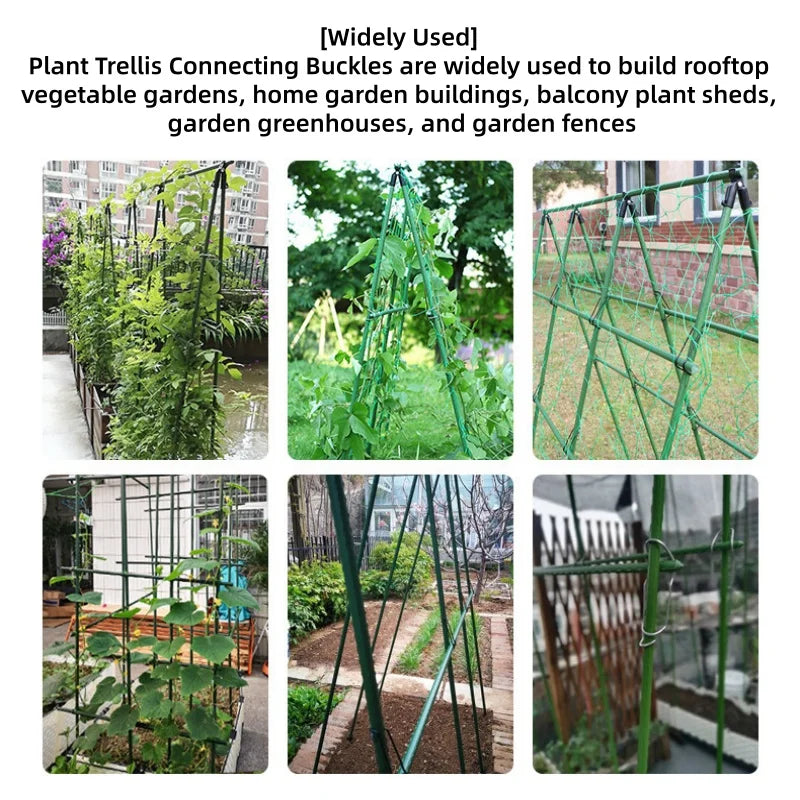20Pcs Steel Plant Trellis Connecting Buckles | Garden Pipe Clips Plant Trellis Clips Richie's
