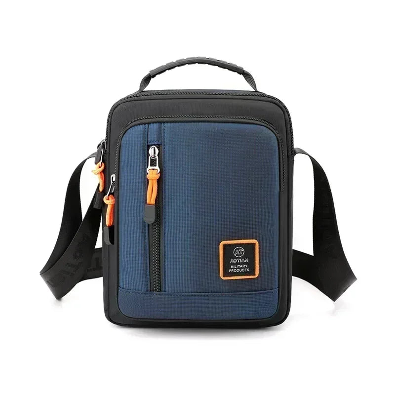 Men's Nylon Crossbody Messenger Bag – Casual Shoulder Handbag Men's Crossbody Bag Richie's blue small
