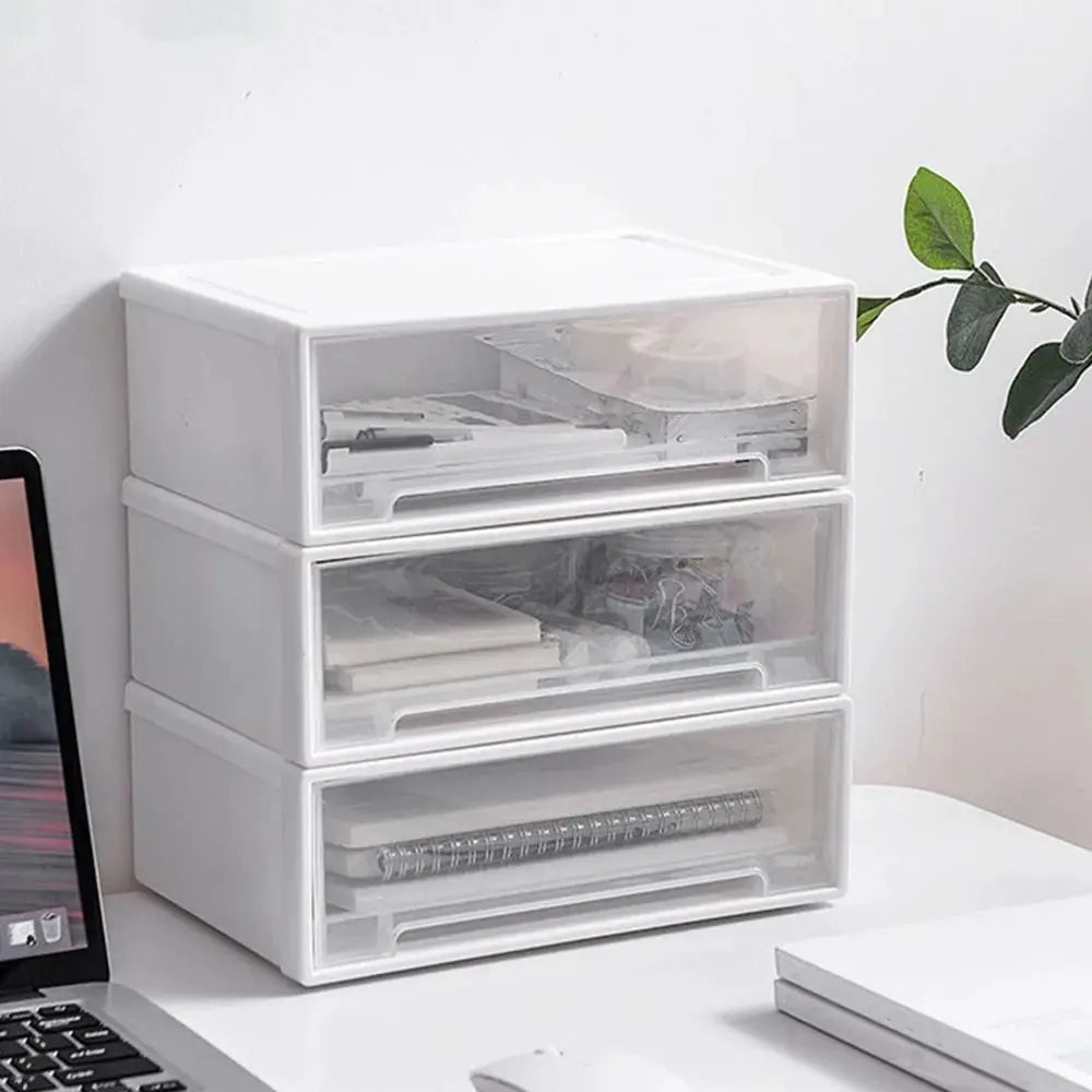 Stackable Plastic Drawer Storage Box – Desktop Organizer Drawer Storage Box Richie's
