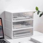 Stackable Plastic Drawer Storage Box – Desktop Organizer Drawer Storage Box Richie's