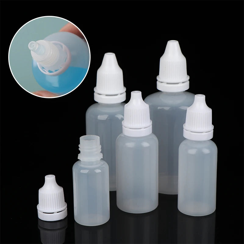5-Pack Refillable Squeeze Dropper Bottles 3–100ml | Oil, Paint & Ink Squeeze Dropper Bottles Richie's