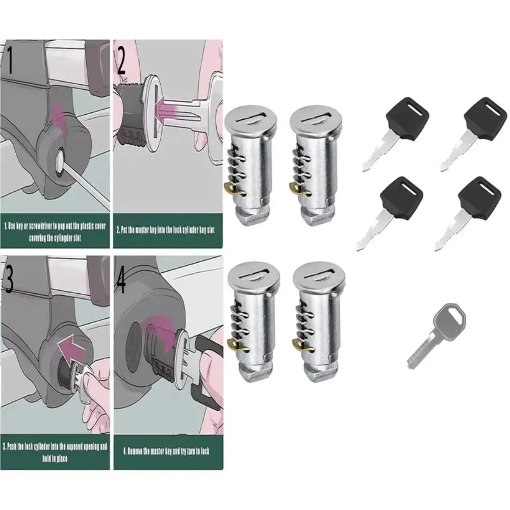 Zinc Alloy Lock Cylinder Replacement Core for Thule Car Rack Replacement Lock Core Richie's