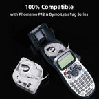 Dymo LetraTag Compatible Label Tapes 91331 for Phomemo P12 5-Pack Label Maker Tape Richie's