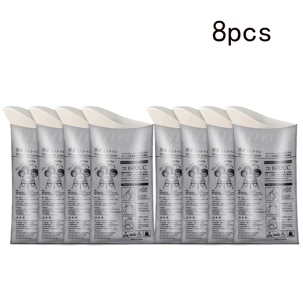Portable Emergency Urine Bags 600ml Travel Urinal Bags 4–20 Pack Emergency Urinal Bag Richie's 8PCS