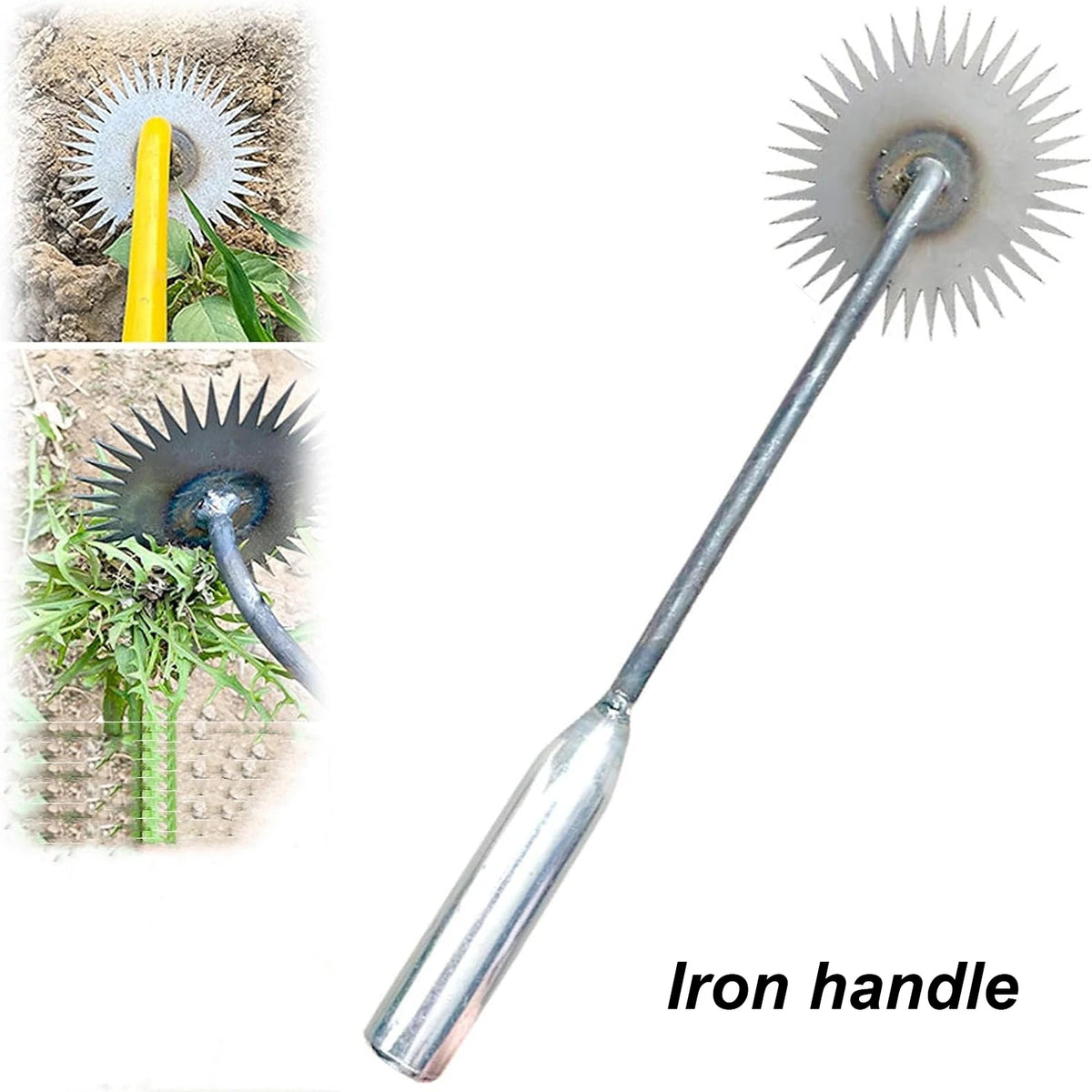 TOTNEND Hand Weeder – Manganese Steel Garden Weed Remover Tool Garden Hand Weeder Richie's Iron handle