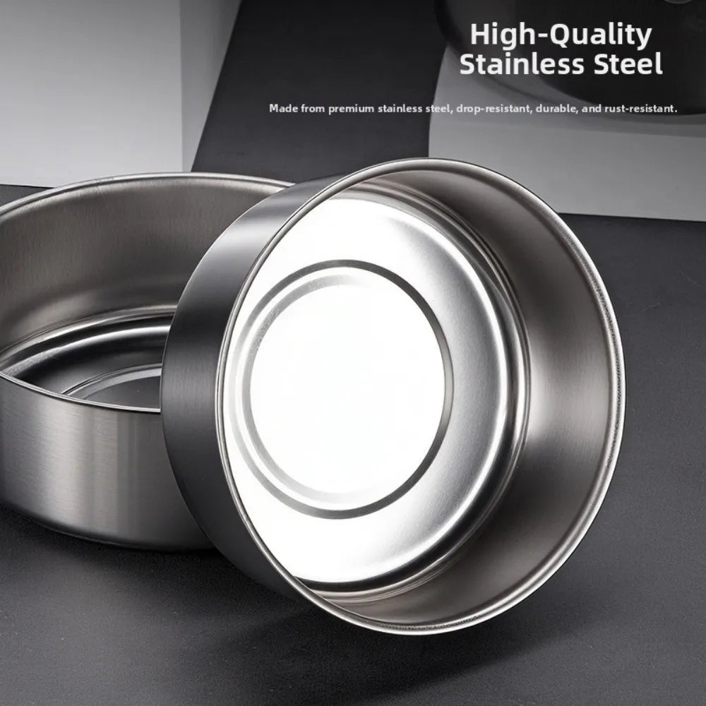5-Piece Stainless Steel Salad Bowl Set with Leak-Proof Lids Food Storage Bowl Set Richie's