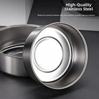 5-Piece Stainless Steel Salad Bowl Set with Leak-Proof Lids Food Storage Bowl Set Richie's