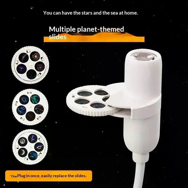 USB Galaxy Projector Night Light – 5 Cosmic Patterns & Flex Neck Galaxy Night Projector Richie's