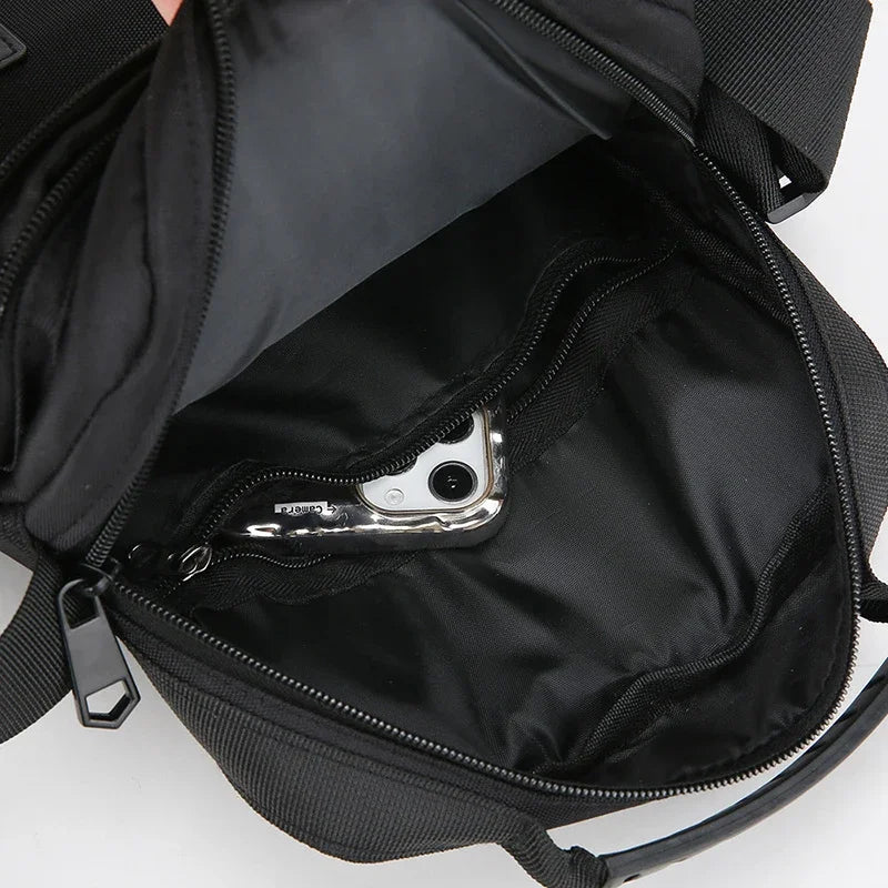 Men's Oxford Crossbody Bag – Shoulder Bag with Bottle Pocket Men's Crossbody Bag Richie's