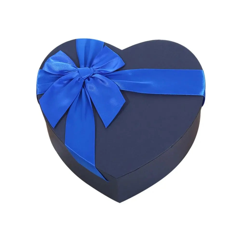 Heart-Shaped Kraft Paper Gift Box with Red Bowknot | 3 Sizes Gift Box Richie's