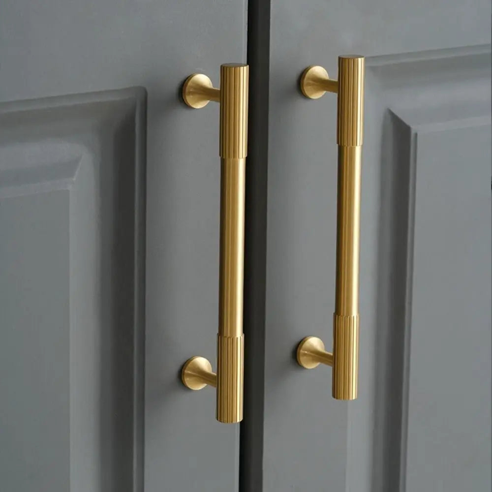 Solid Brass Cabinet Handles Vertical Fluting Drawer Pulls Cabinet Drawer Pulls Richie's