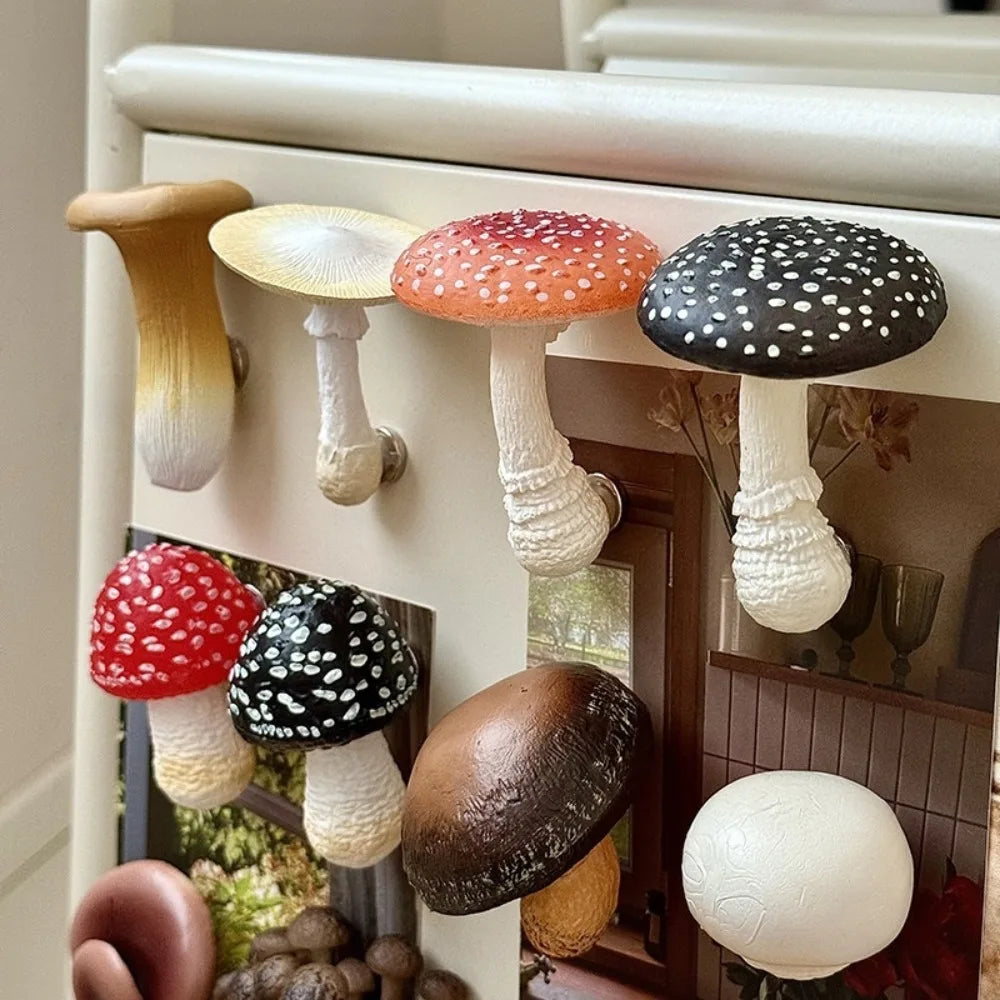 3D Mushroom Fridge Magnets – Cute Resin Cartoon Home Decor Decorative Fridge Magnets Richie's