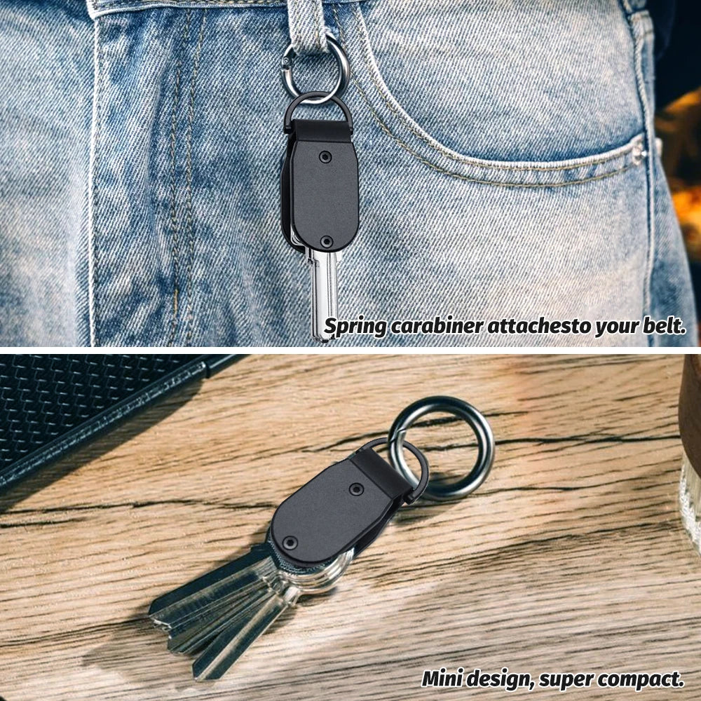 ZEEKER T8 Compact Aluminum Key Organizer – Silent EDC Holder Key Organizer Richie's