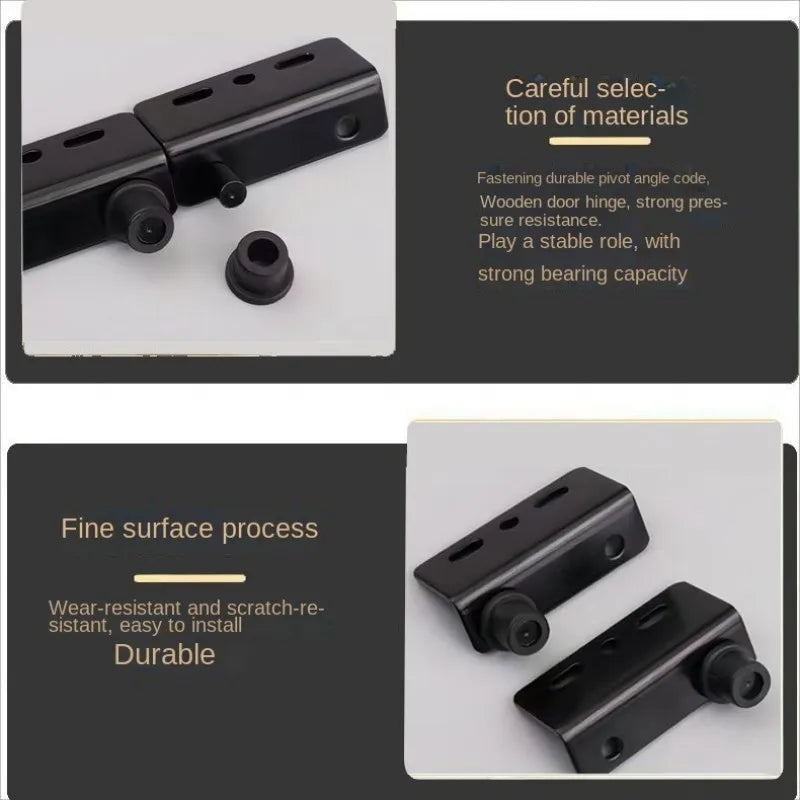 Iron Right Angle Pivot Hinge Set for Cabinet & Wood Doors Cabinet Pivot Hinge Richie's