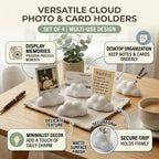 4-Pack Cloud Photo Holder Desktop Stand for Cards & Notes Desktop Photo Stand Richie's