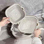 6-Piece Stackable Colander & Basket Set – Gray Food-Grade Colander & Basket Set Richie's