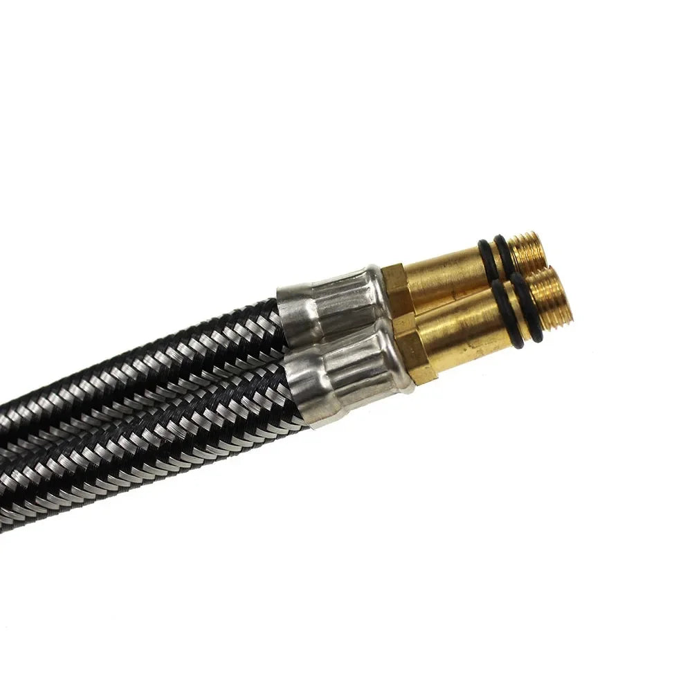 2pcs G1/2 Stainless Steel Flexible Faucet Supply Hoses 60cm Plumbing Supply Hose Richie's