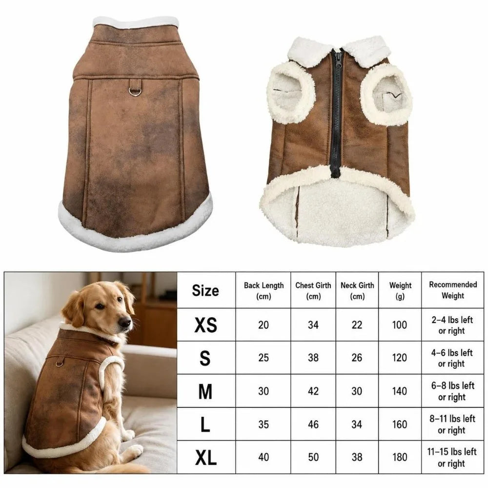 Padded Cotton Dog Sleeveless Vest Jacket – Sizes S to XL Dog Vest Jacket Richie's
