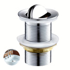 Stainless Steel Basin Drain with Pop-Up Press Stopper Basin Drain Stopper Richie's Plated flap