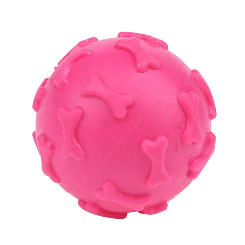 Squeaky Latex Dog Toy Ball – Paw Print for Small Breeds Dog Chew Toy Richie's A8
