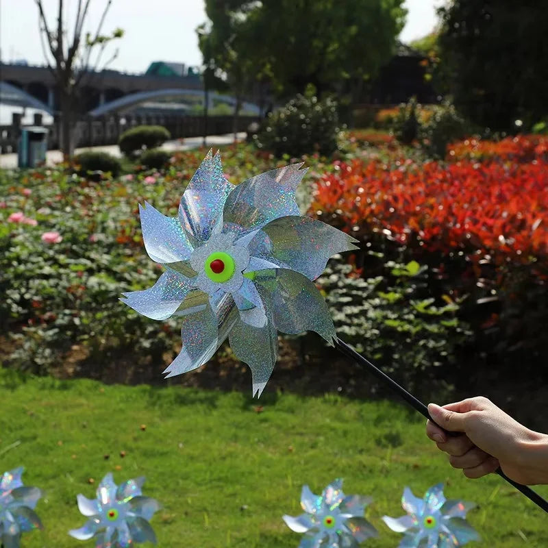 Reflective Bird Repeller Pinwheel Windmill Spinner Garden Decor Bird Deterrent Spinner Richie's