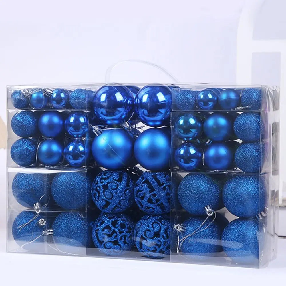 100PCS Christmas Ball Ornaments Set – 8cm, 18 Colors Baubles Christmas Ornament Set Richie's 13