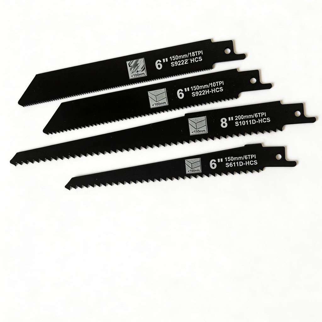 4pc Reciprocating Saw Blades – Wood, Metal & Pipe Cutting Set Reciprocating Saw Blades Richie's 4PCS