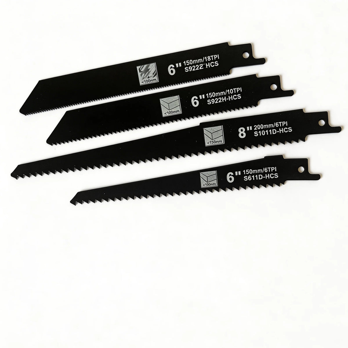 4pc Reciprocating Saw Blades – Wood, Metal & Pipe Cutting Set Reciprocating Saw Blades Richie's 4PCS