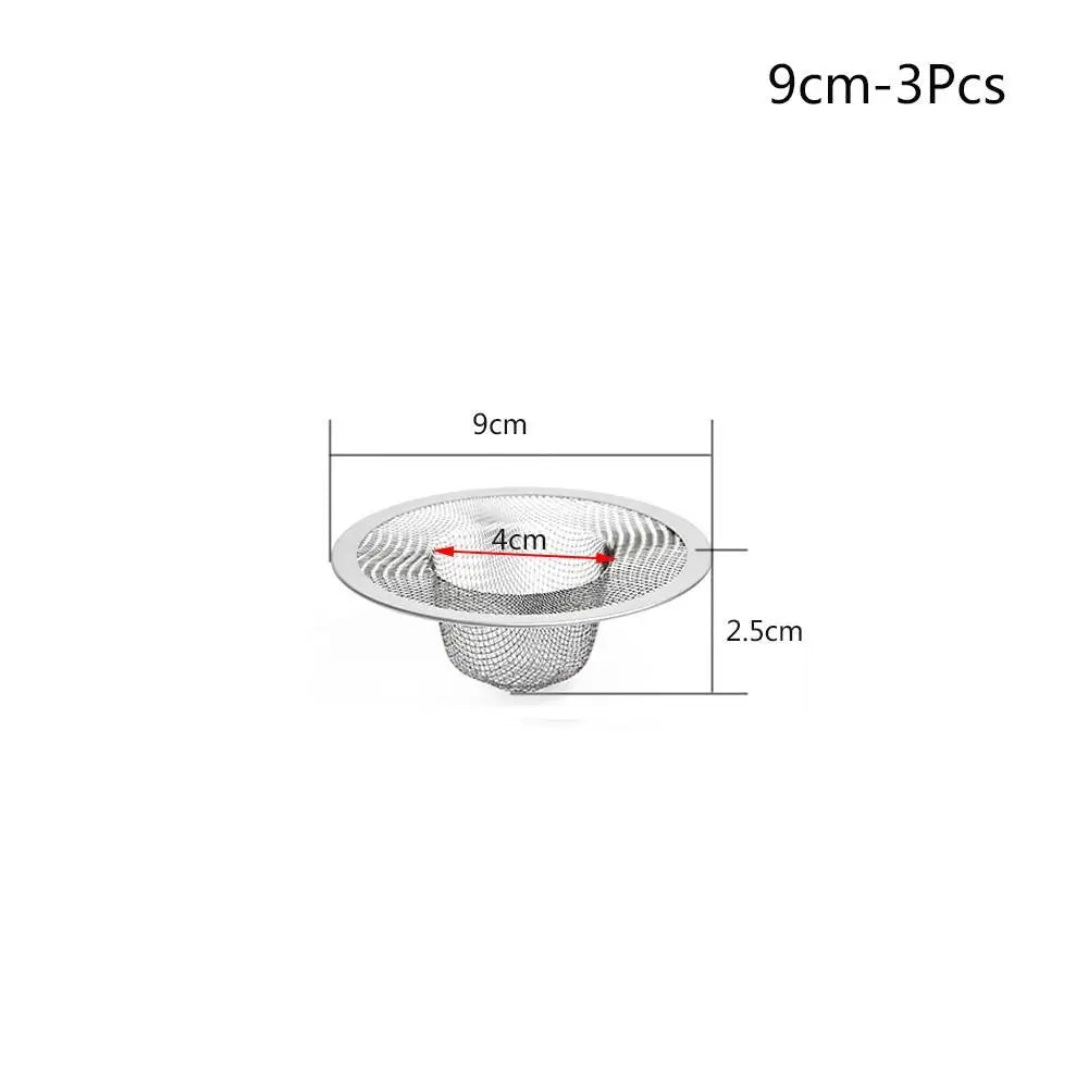 Stainless Steel Sink Strainer & Drain Filter 3/5 Pack Sink Drain Strainer Richie's 9cm-3pcs