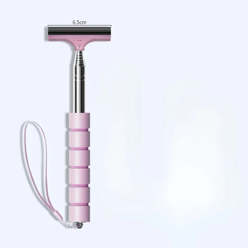 Retractable Car Windshield Wiper & Glass Scraper Long Pole Car Windshield Wiper Richie's Pink 1pc