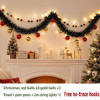 DIY Felt Christmas Tree Garland Pom Pom Pull Flag Banner Christmas Garland Richie's Style4