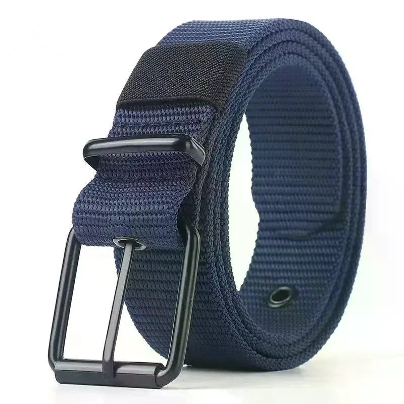 Unisex Canvas Pin Buckle Belt – Outdoor Sports Eyelet Belt Canvas Belt Richie's