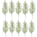 Artificial Pine Branch Sprigs 35cm – 5 or 10 Pack | Evergreen Artificial Pine Branches Richie's 10PCS