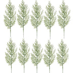 Artificial Pine Branch Sprigs 35cm – 5 or 10 Pack | Evergreen Artificial Pine Branches Richie's 10PCS
