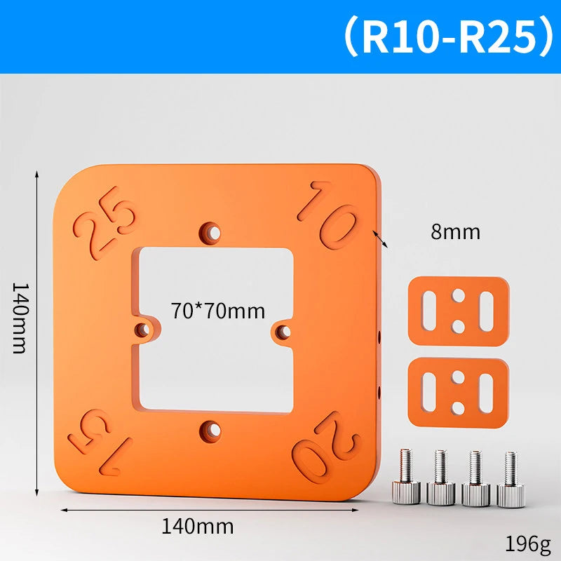 4-in-1 Router Corner Radius Template Jig | Woodworking Tool Router Template Jig Richie's R10-r25