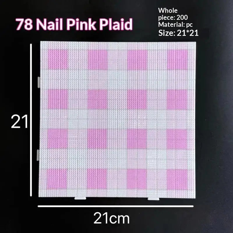 78x78 Pin Fuse Bead Pegboards – Reusable Perler & Hama Boards Fuse Bead Pegboard Richie's pink