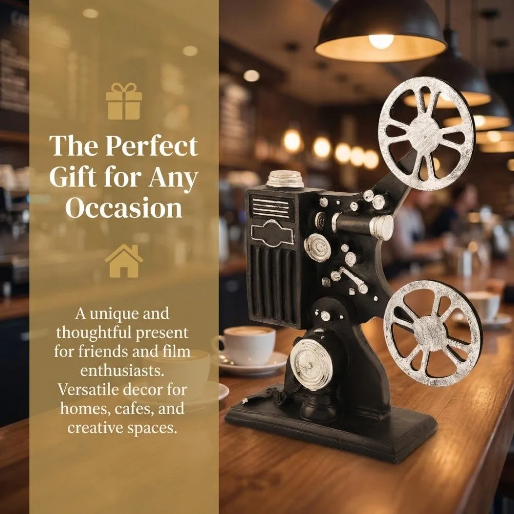Vintage Resin Film Projector Ornament | Retro European Décor Resin Decorative Ornament Richie's