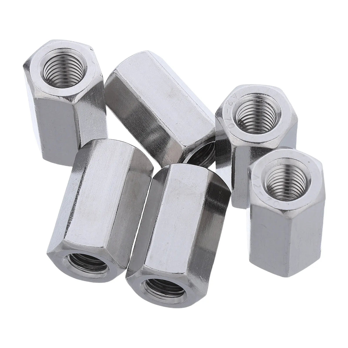 20Pcs M10 Stainless Steel Hex Coupling Nuts – Rod Connector Hex Coupling Nuts Richie's