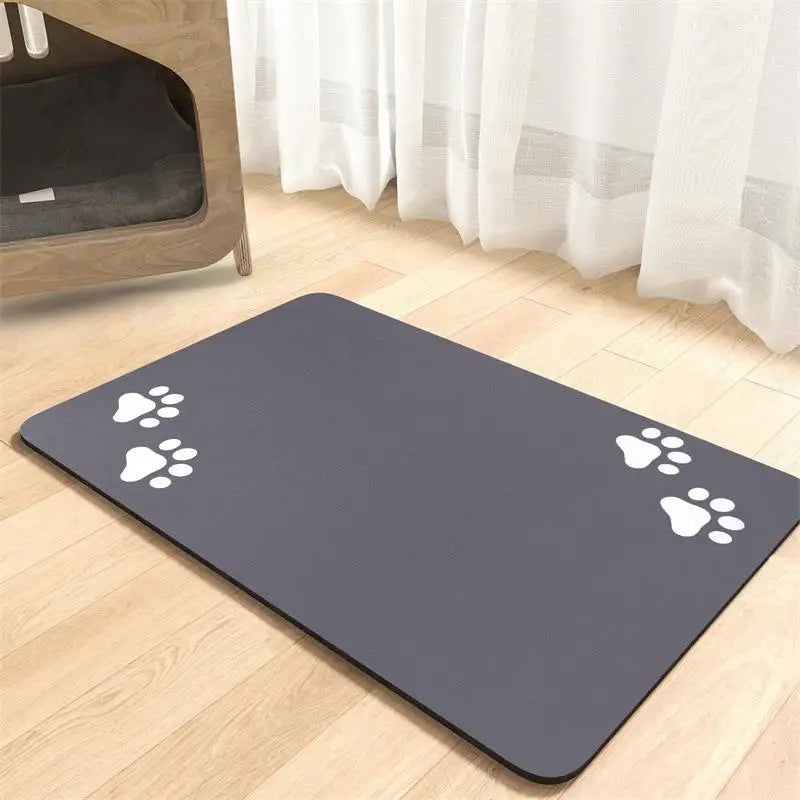 Diatomaceous Earth Pet Placemat – Non-Slip Absorbent Food Mat Pet Feeding Mat Richie's 20X30cm E