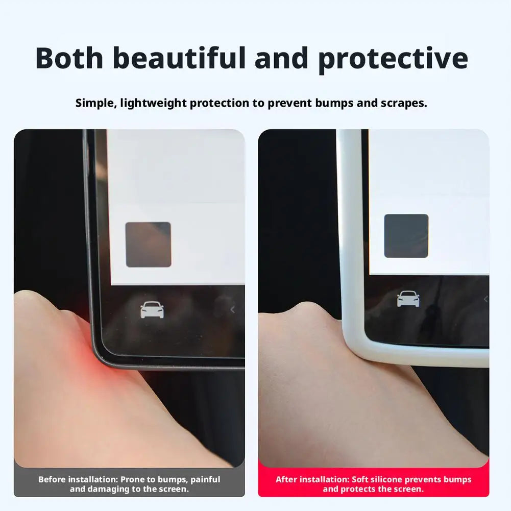 Tesla Model Y Juniper 2026 16" Screen Protector Silicone Frame Screen Protector Frame Richie's