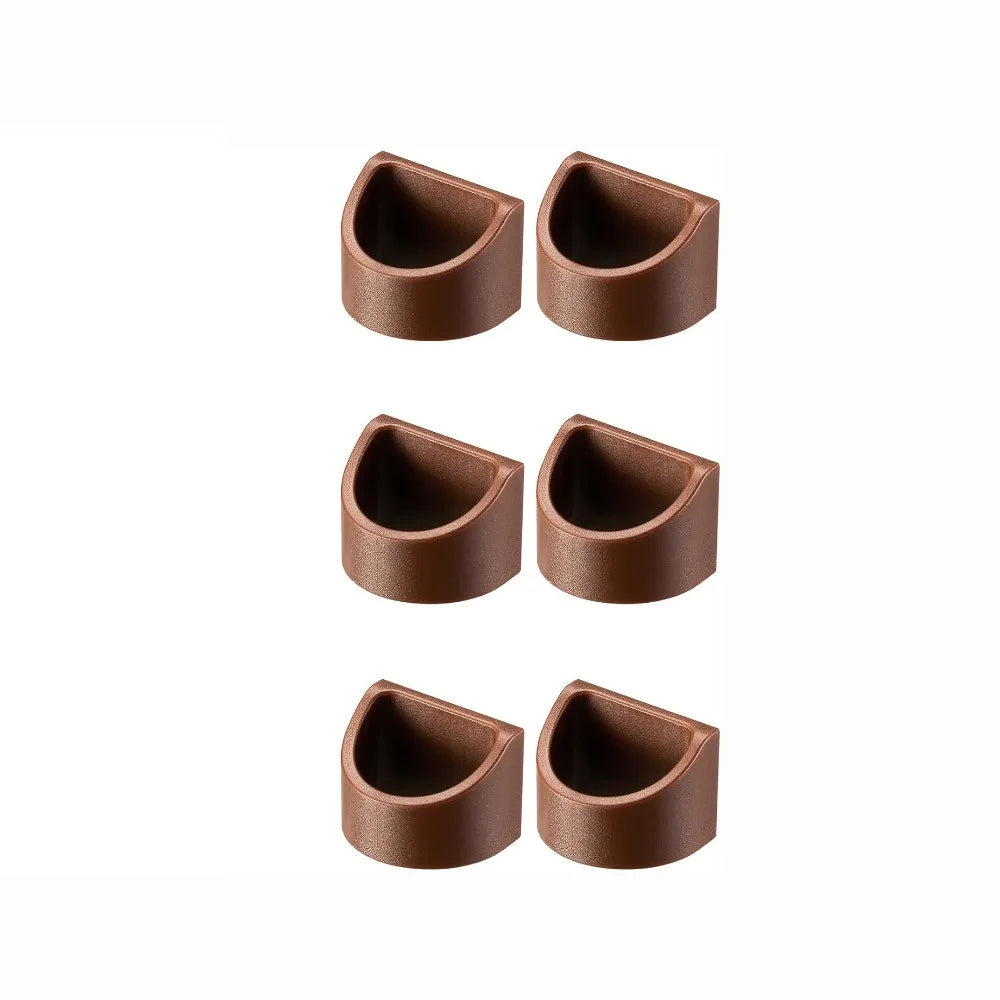 6-Pack Adhesive Glasses Holder Wall Mount Sunglass Organizer Glasses Organizer Richie's Brown