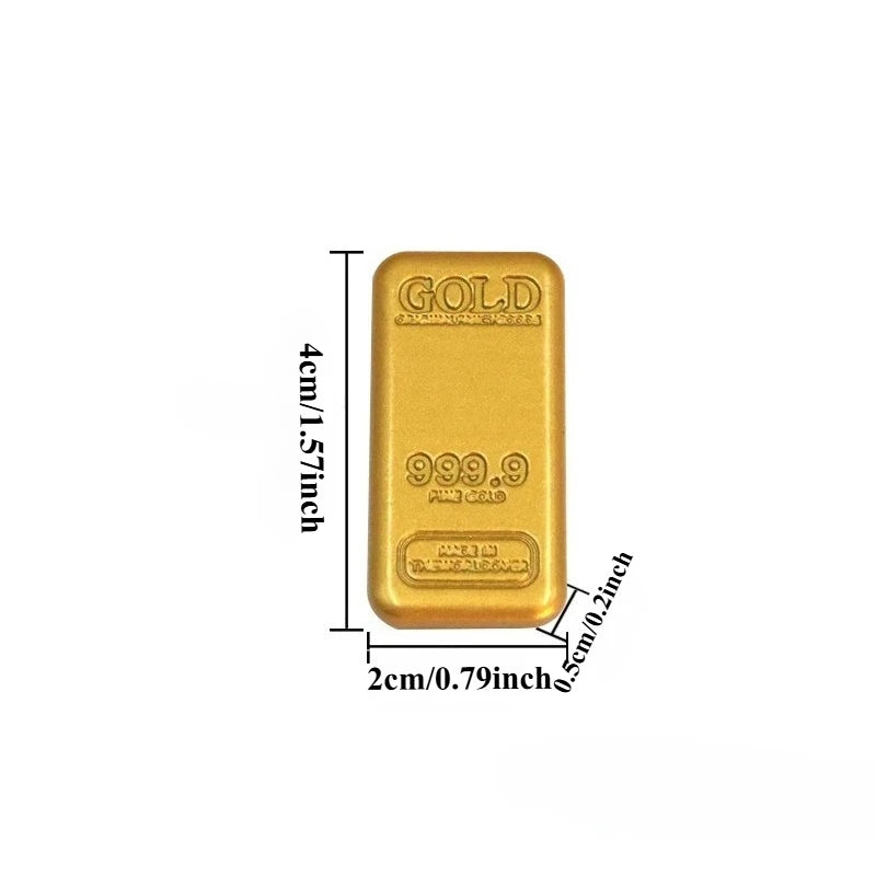 Realistic Gold Bar Replica – Metal Alloy Home & Office Decor Decorative Replica Richie's S 1pc