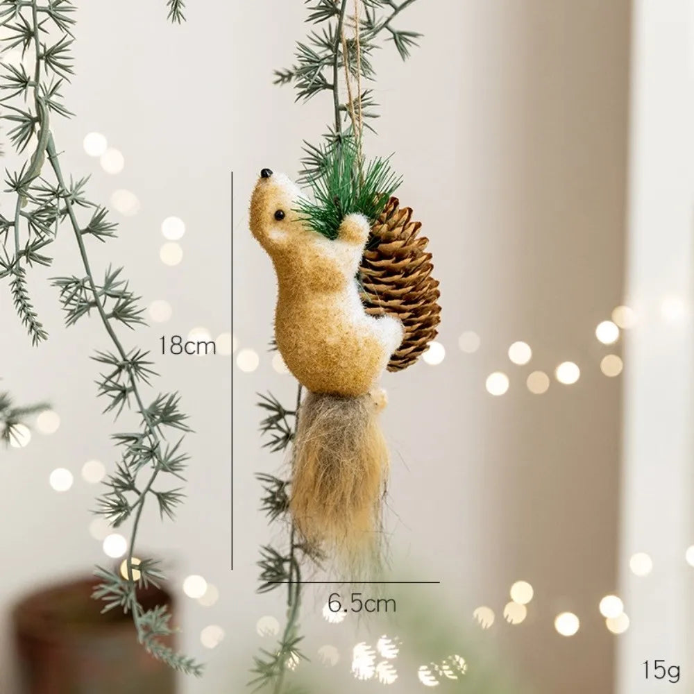 Foam Christmas Squirrel Ornament – Holiday Tree Pendant Decor Christmas Ornament Richie's 5